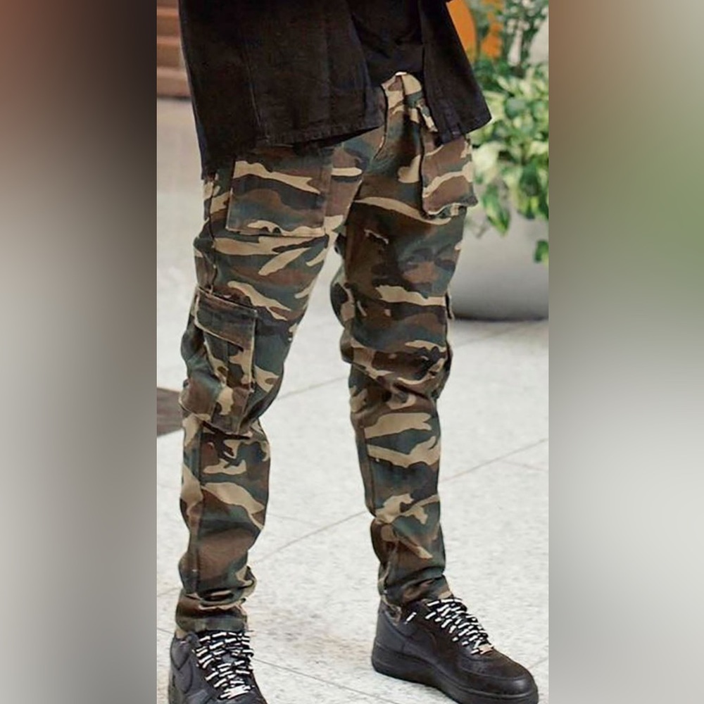 Jean Camo Cargo Pants